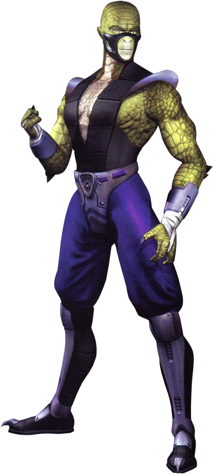 Reptilian Ninja Character PNG Image