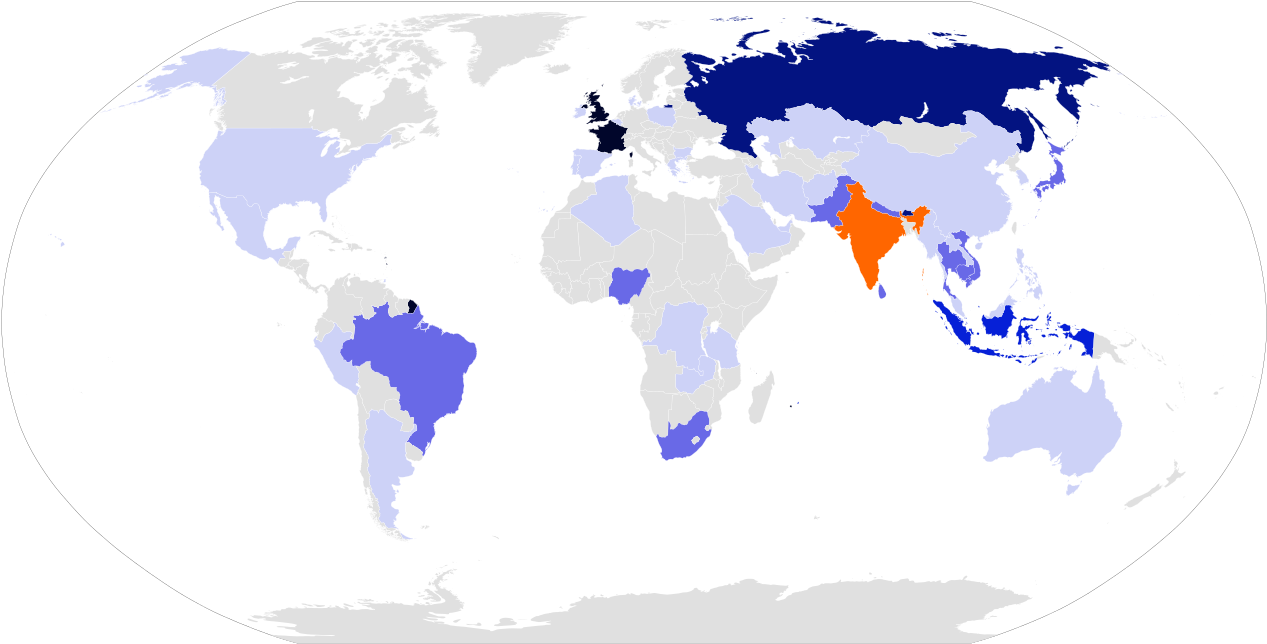 Republic Day Global Participation Map PNG Image