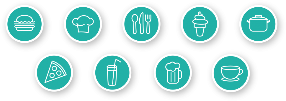 Restaurant Icons Set_ Vector PNG Image