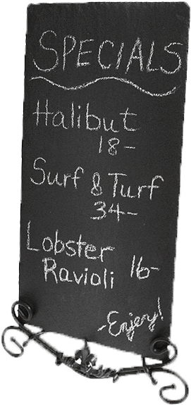 Restaurant Specials Blackboard PNG Image