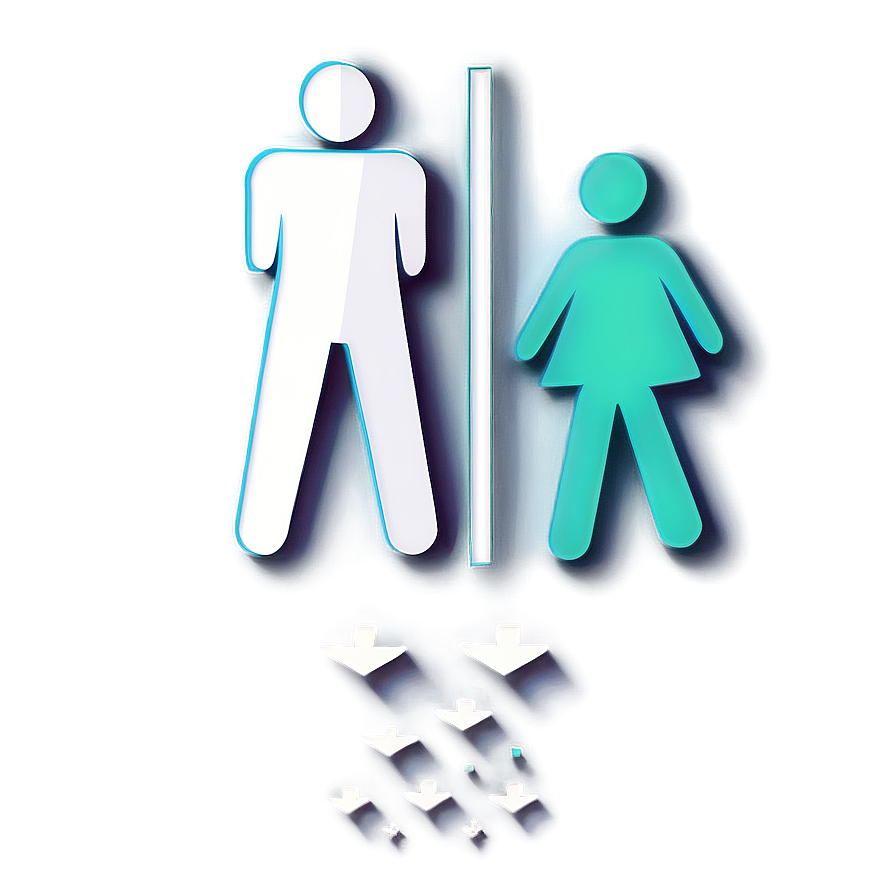 Restroom Sign B PNG Image