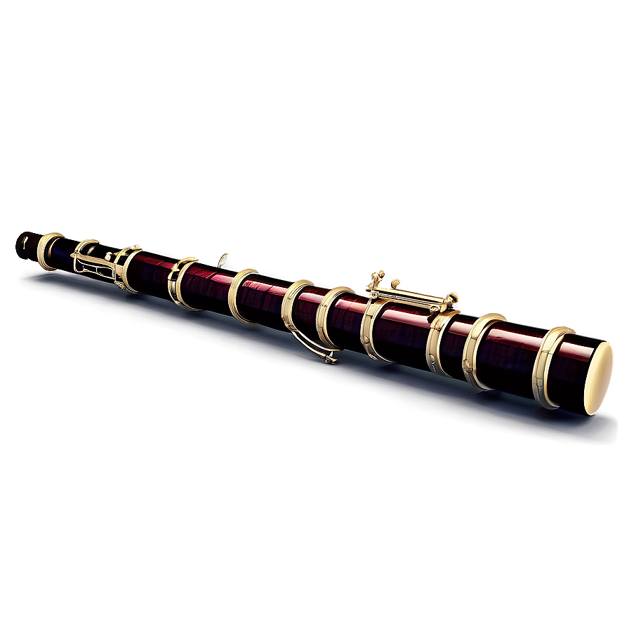 Retro Bassoon Poster Png Mei PNG Image