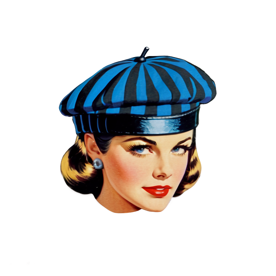 Retro Beret Graphic Png 62 PNG Image