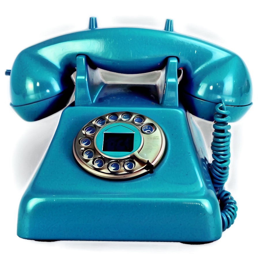 Retro Blue Phone Png Sls PNG Image