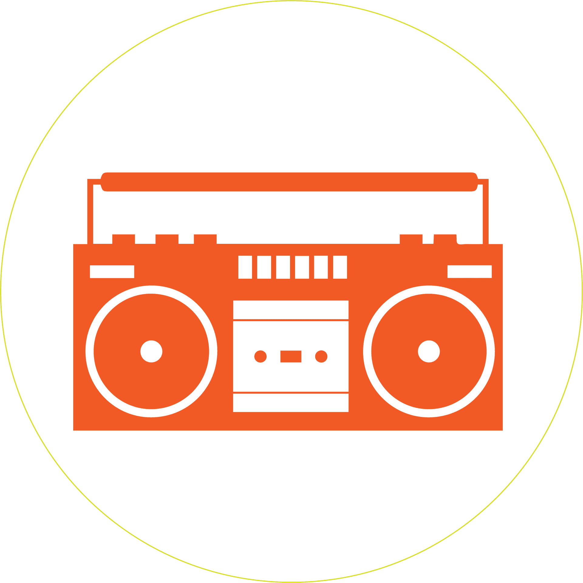 Retro Boombox Icon PNG Image