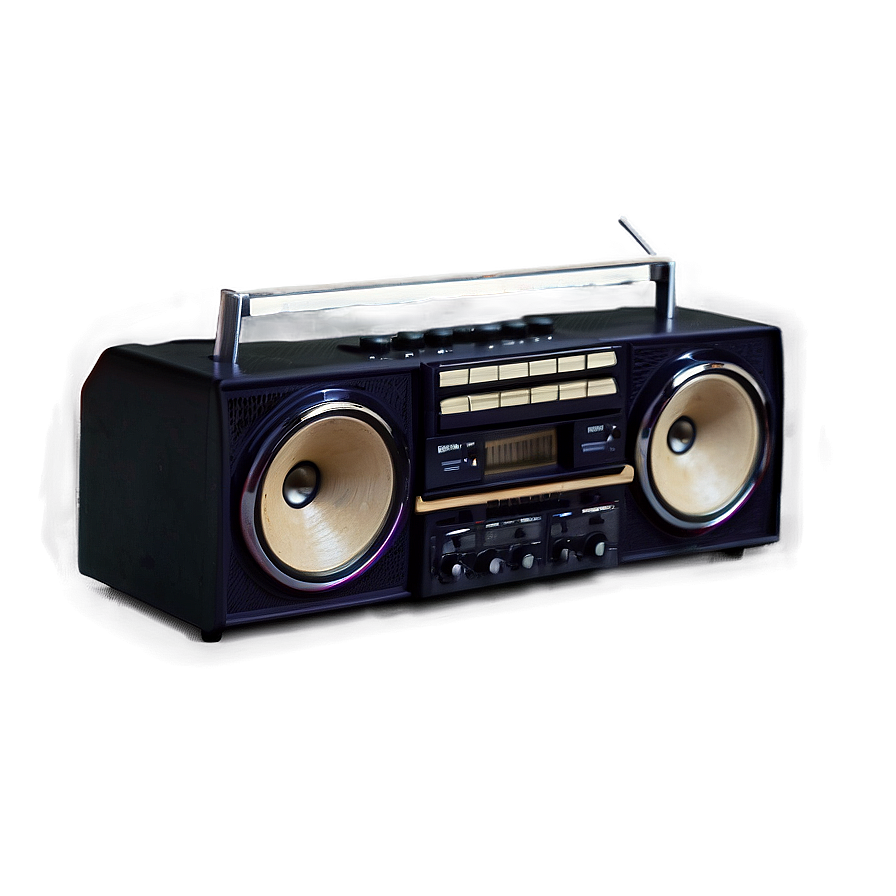 Retro Boombox Png Rha28 PNG Image