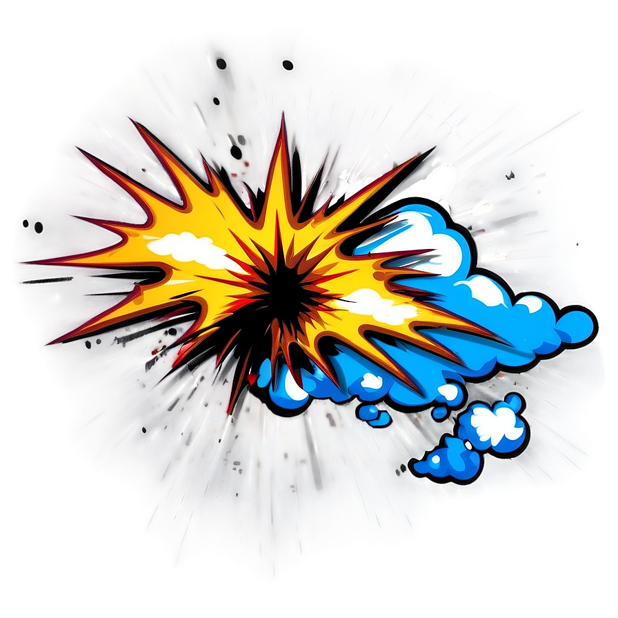 Retro Cartoon Explosion Png 06212024 PNG Image