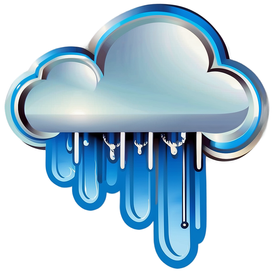 Retro Cloud Vector Png Vay PNG Image