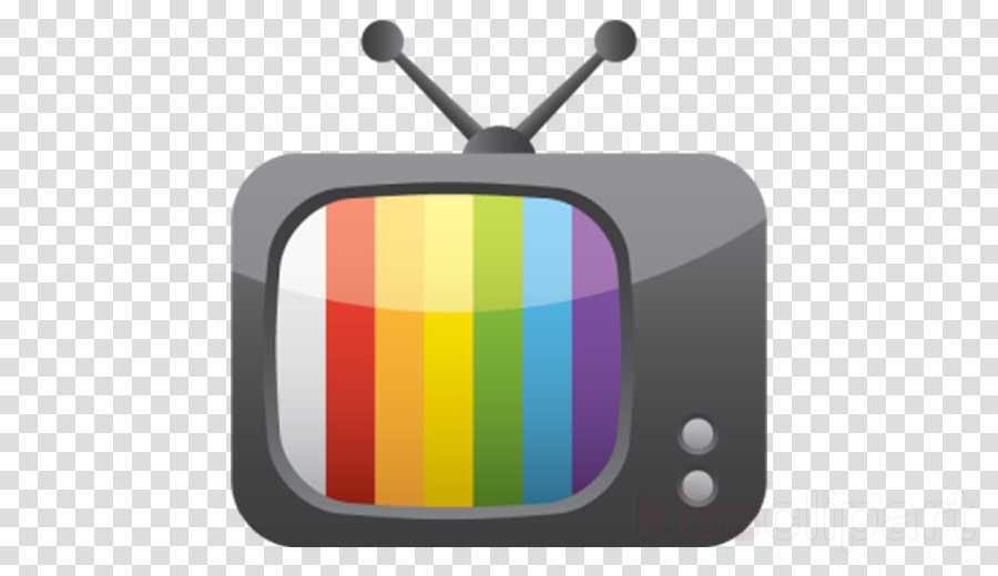 Retro Colorful T V Icon PNG Image