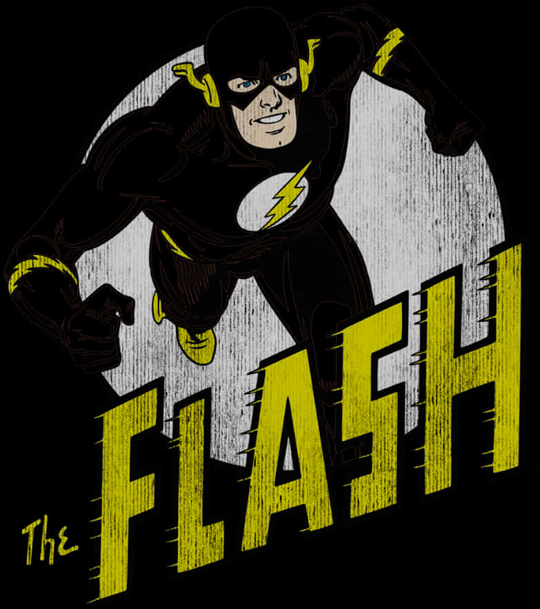 Retro Comic Style The Flash PNG Image