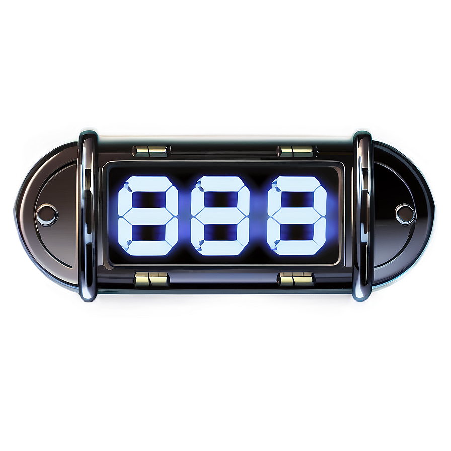 Retro Countdown Timer Png 06282024 PNG Image