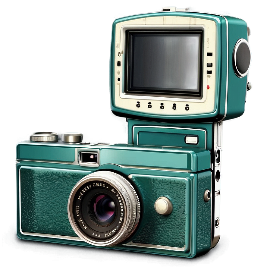 Retro Digital Camera Png Puq PNG Image