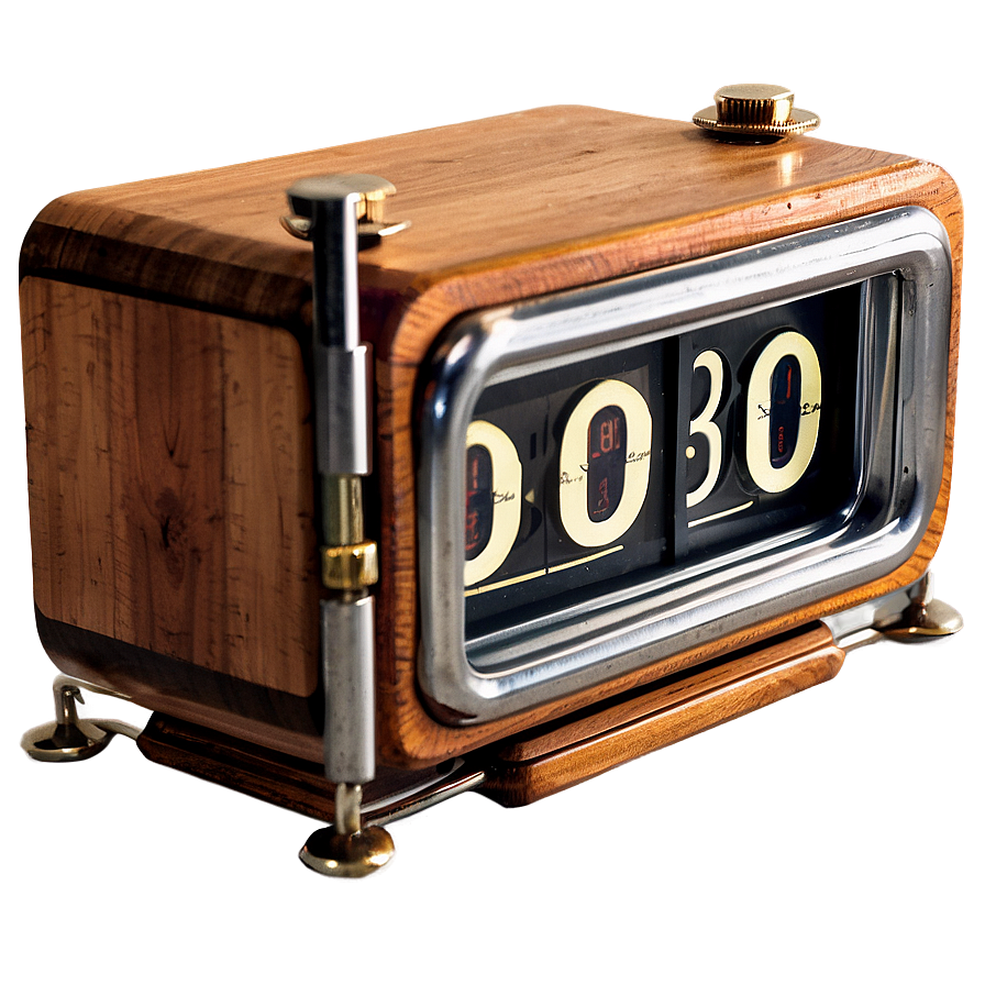 Retro Flip Clock Png Ipv94 PNG Image