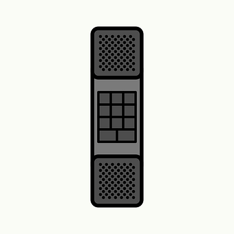 Retro Flip Phone Vector Illustration PNG Image