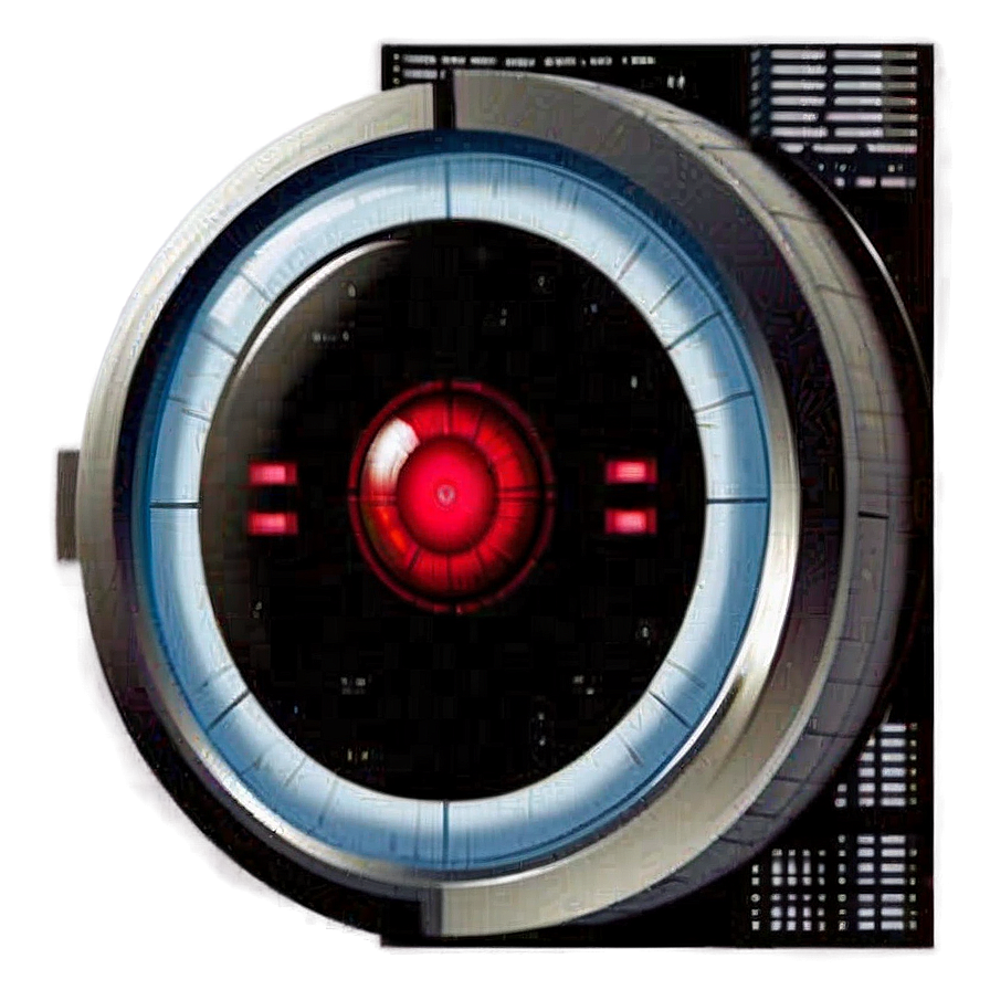 Retro Hal 9000 Artwork Png Owk75 PNG Image