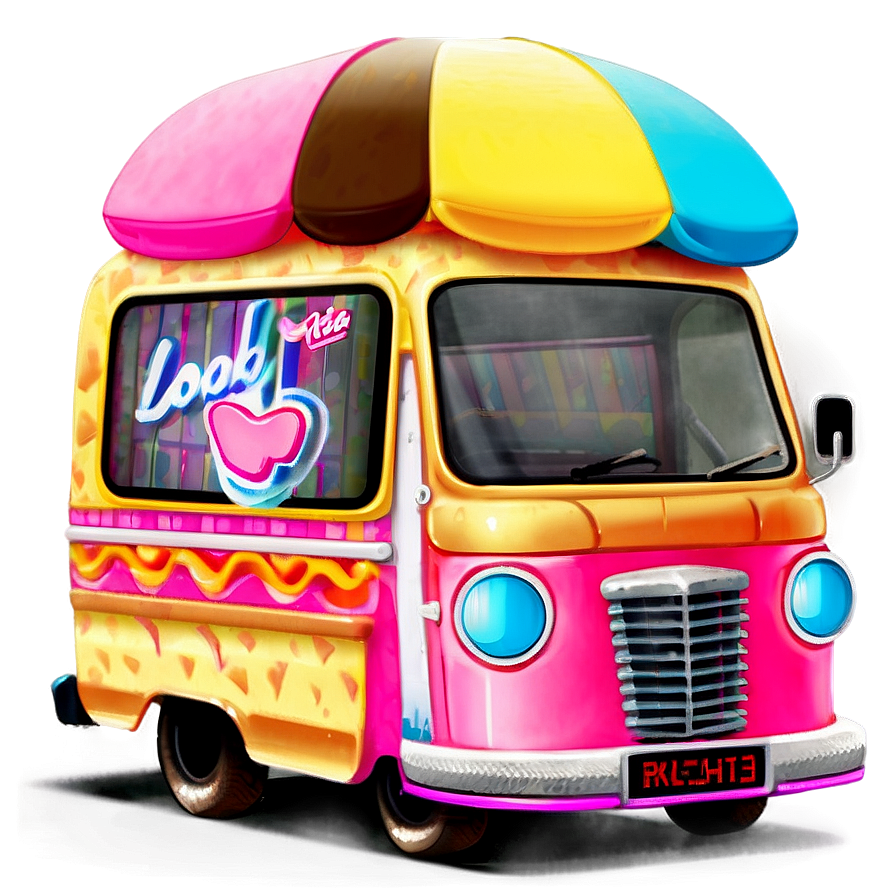 Retro Ice Cream Van Png 86 PNG Image