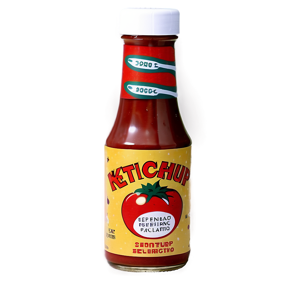 Retro Ketchup Advertisement Png Cbt88 PNG Image