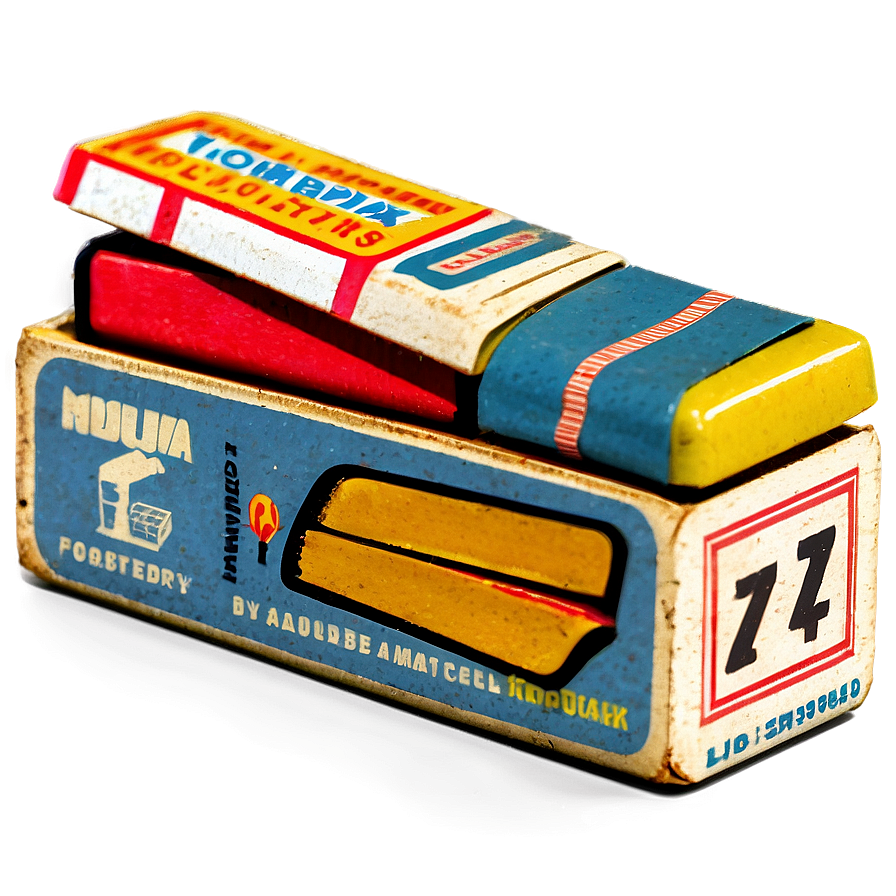 Retro Matchbox Collection Png 06202024 PNG Image