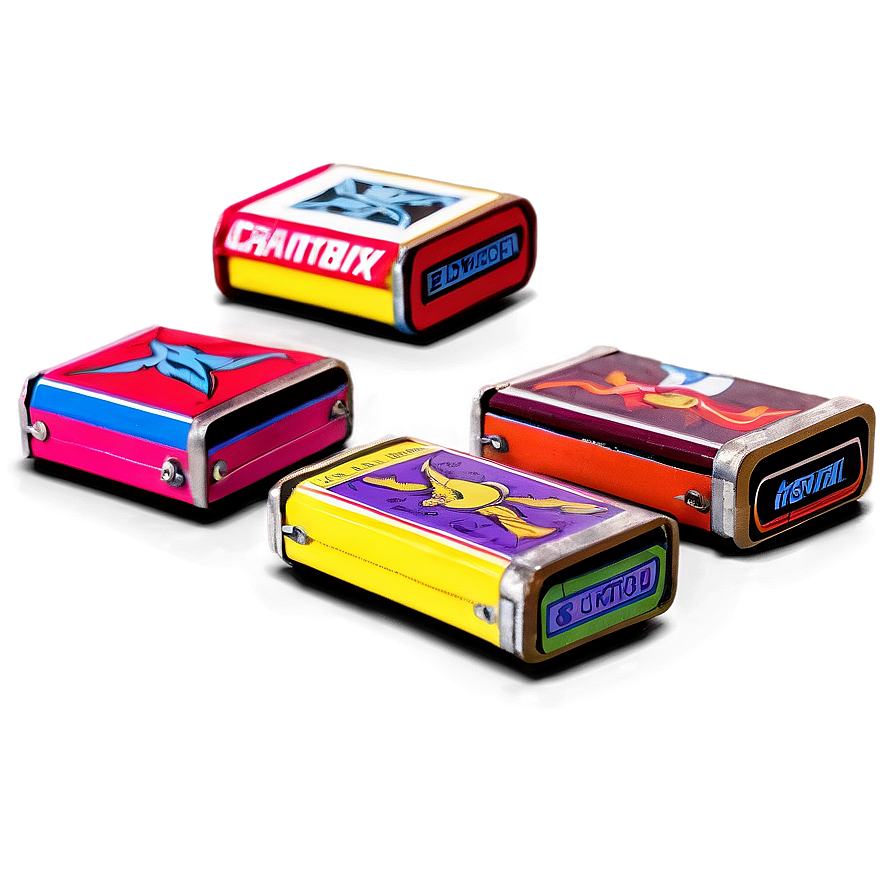 Retro Matchbox Collection Png Rbi PNG Image