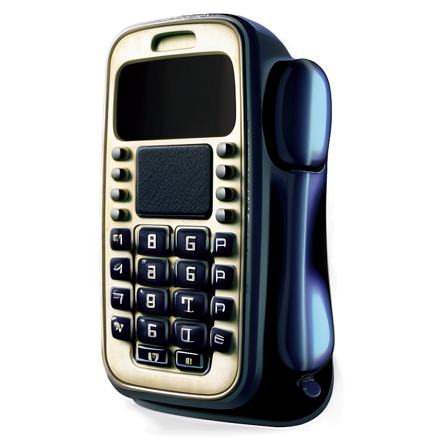 Retro Mobile Phone Design Png 62 PNG Image