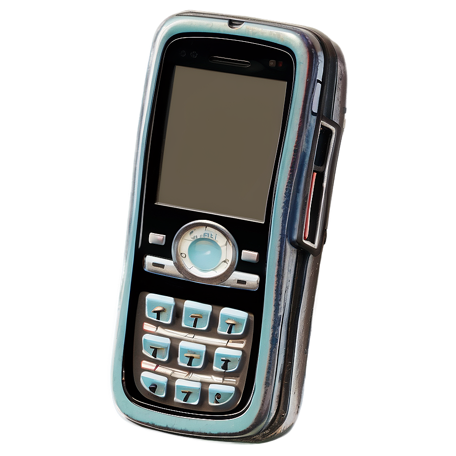 Retro Mobile Phone Design Png Otl PNG Image