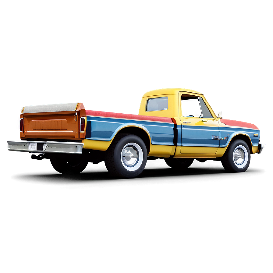 Retro Pickup Truck Png Gwu PNG Image