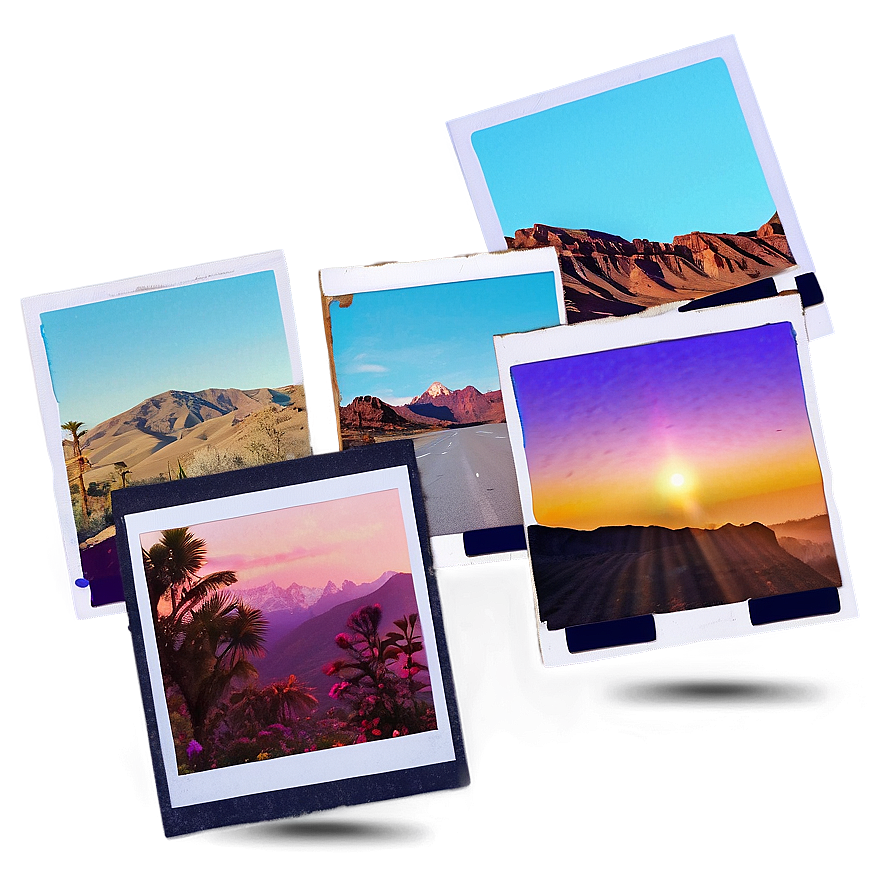 Retro Polaroid Film Design Png Aku60 PNG Image