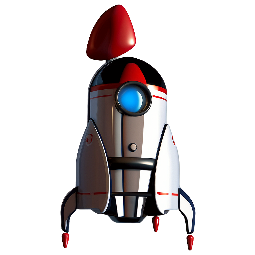 Retro Rocketship Png 06132024 PNG Image