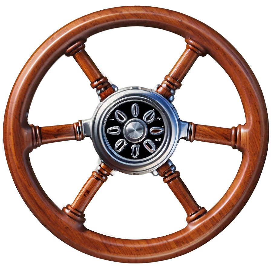 Retro Sailboat Steering Wheel Png 45 PNG Image