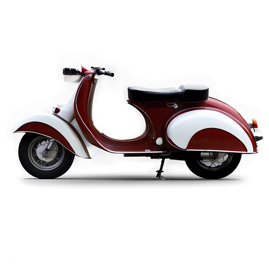 Retro Scooter Motorcycle Png Irn PNG Image