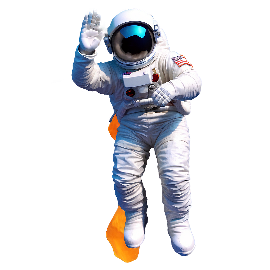 Retro Space Man Astronaut Png Fdo PNG Image