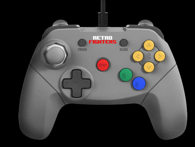 Retro Style Game Controller PNG Image