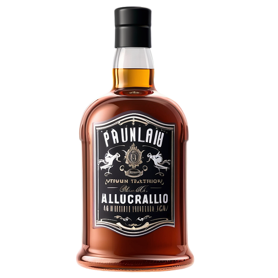 Retro Style Liquor Bottle Png Tfc PNG Image