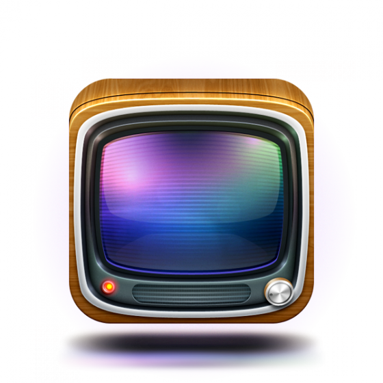 Retro T V Icon Illustration PNG Image