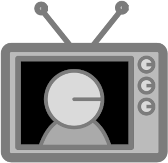 Retro T V Icon PNG Image