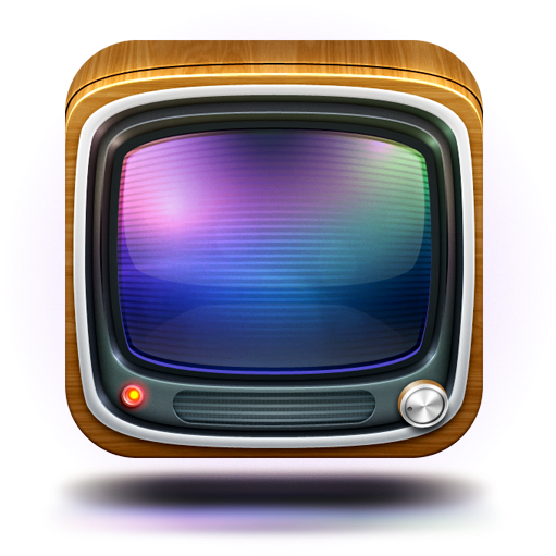 Retro T V Icon PNG Image