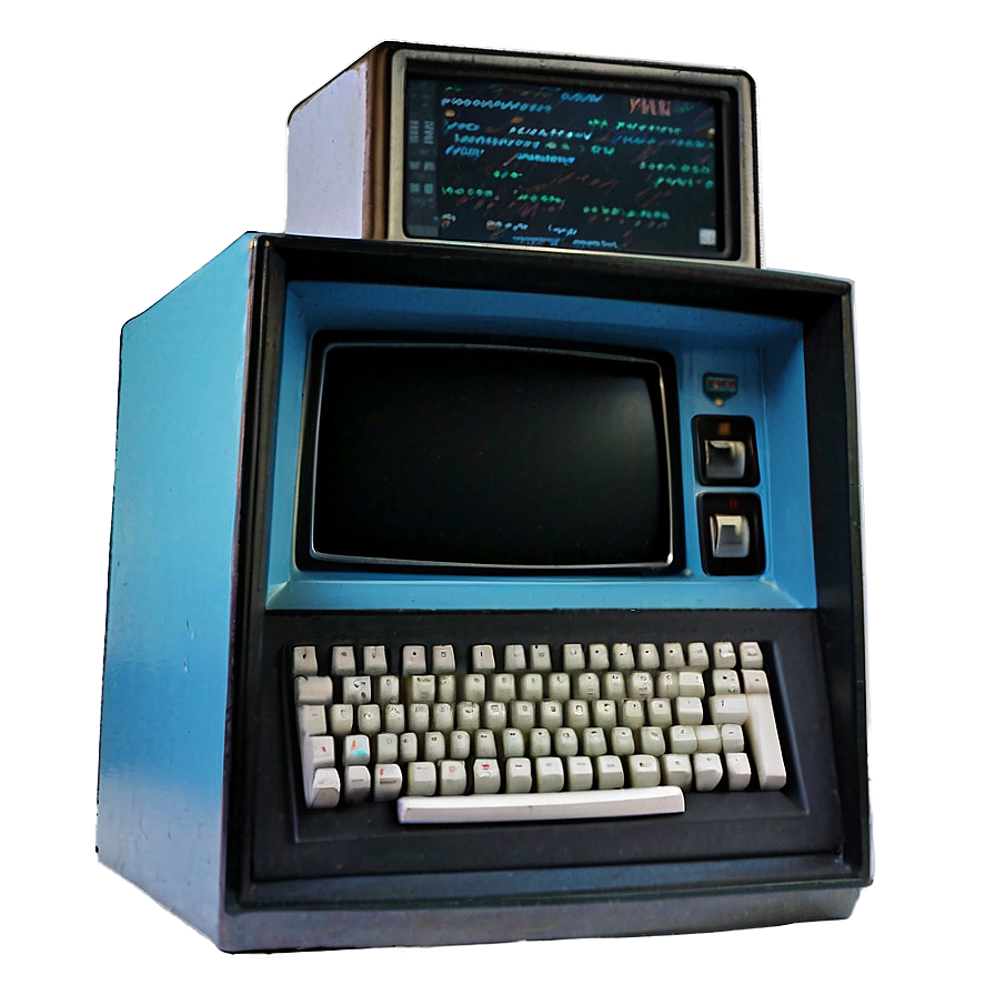 Retro Technology Computer Png Aol86 PNG Image