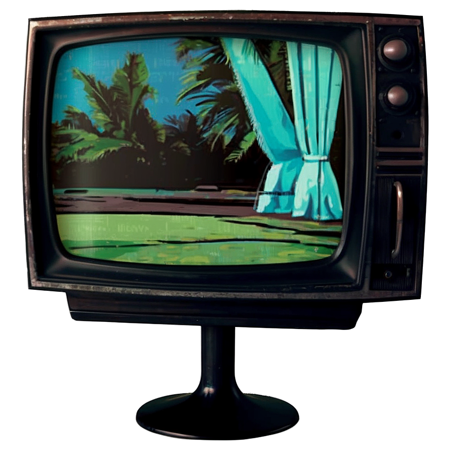 Retro Television Screen Png Cab40 PNG Image