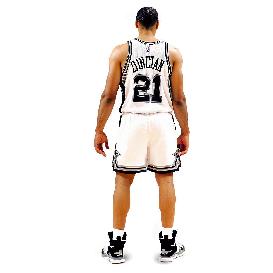 Retro Tim Duncan Spurs Png 06242024 PNG Image