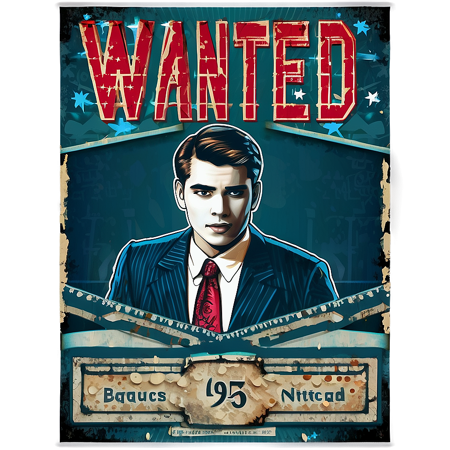 Retro Wanted Flyer Png 35 PNG Image