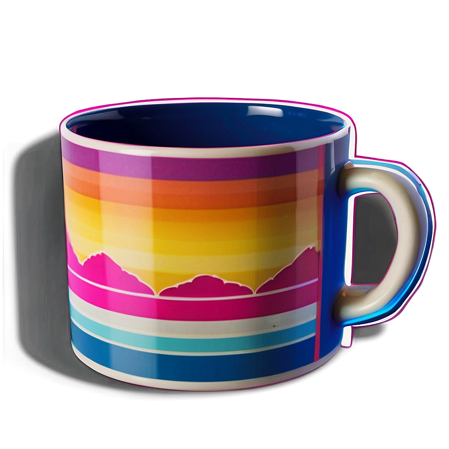 Retro Wave Mug Png Cig PNG Image