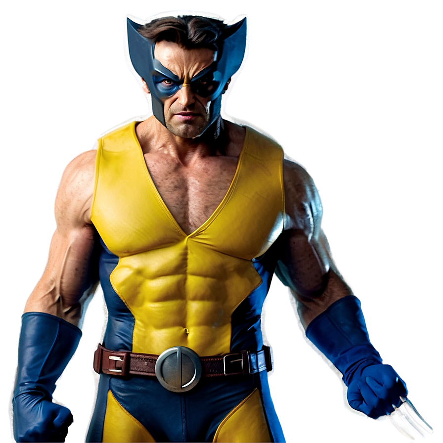 Retro Wolverine Costume Png Kgy PNG Image