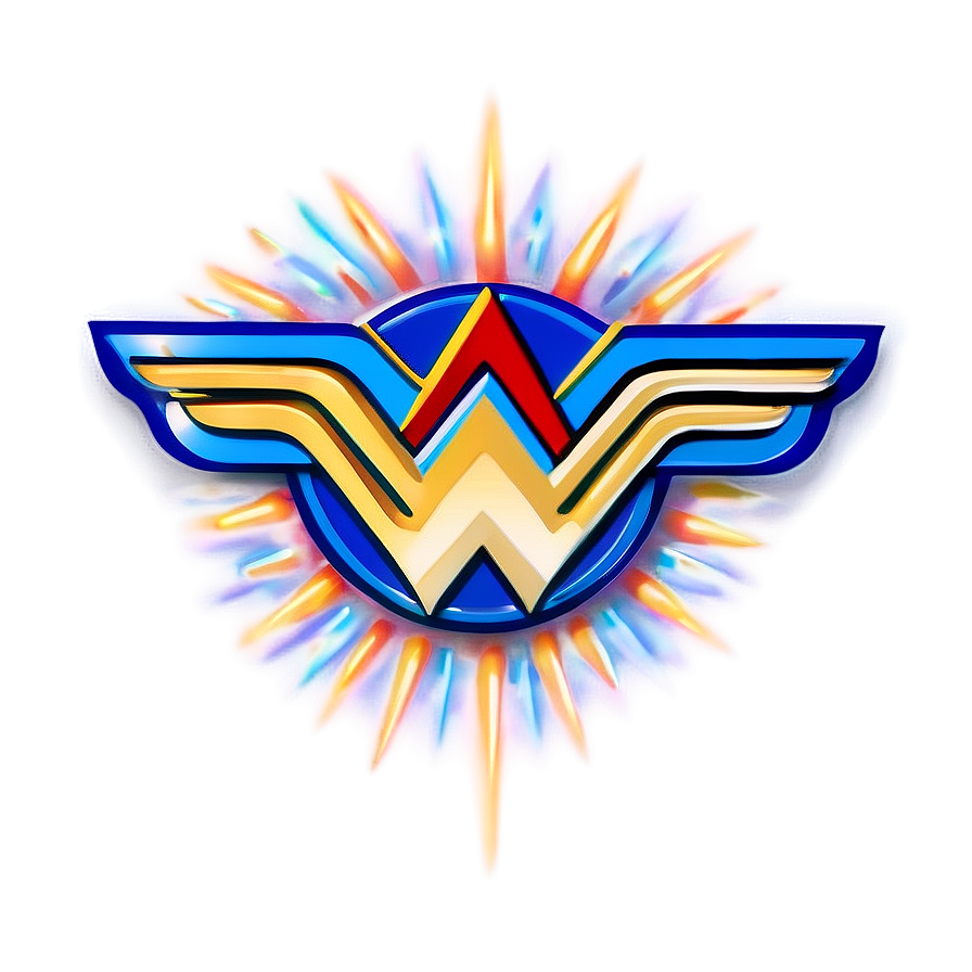 Retro Wonder Woman Logo Png Yyb18 PNG Image