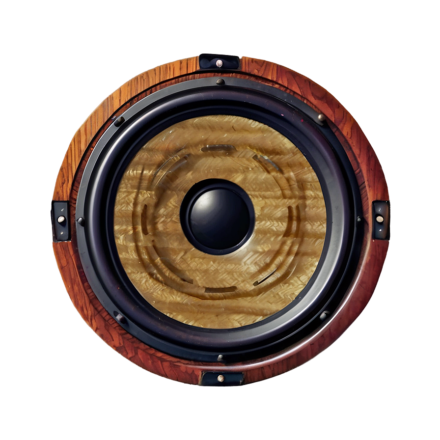 Retro Wooden Speaker Png 05252024 PNG Image