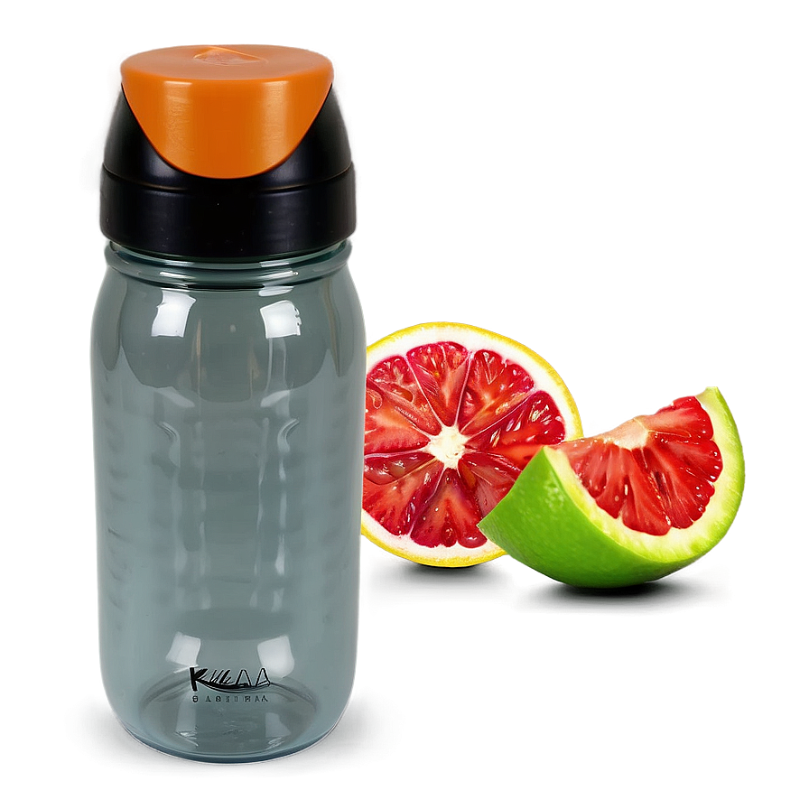 Reusable Water Bottle With Fruit Infuser Png 6 PNG Image