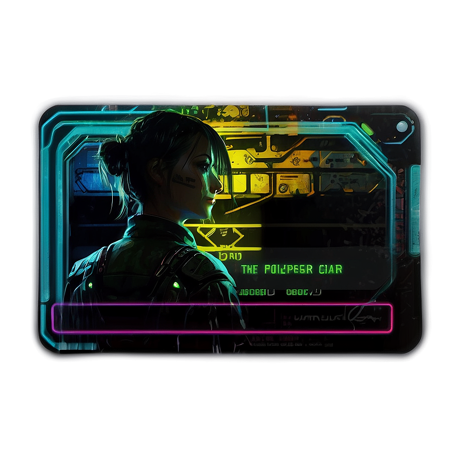 Reverse Card With Cyberpunk Style Png 39 PNG Image