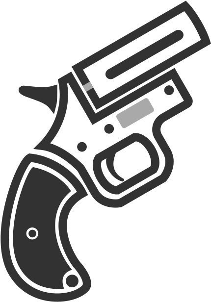 Revolver Icon Graphic PNG Image