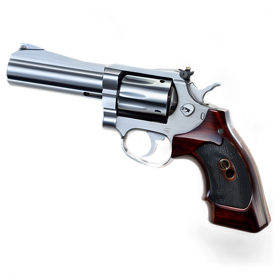 Revolver In Black And White Png 05242024 PNG Image