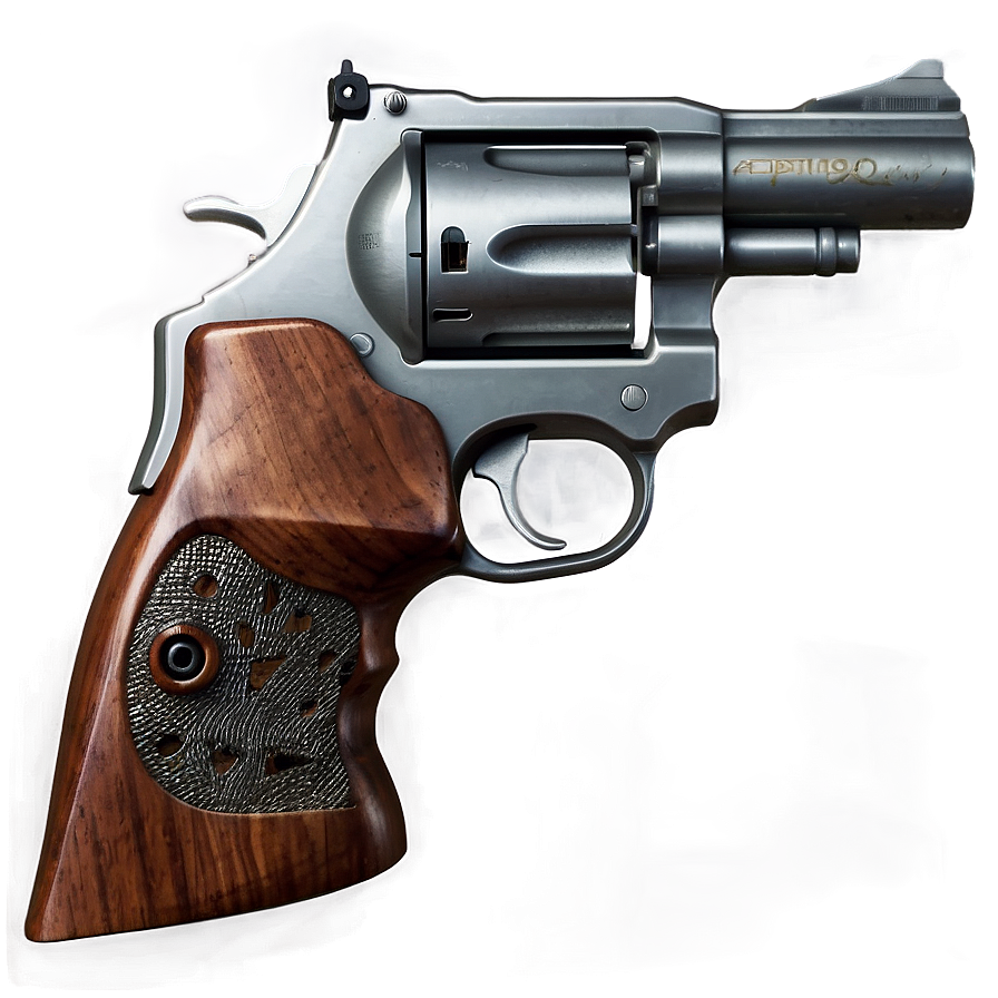 Revolver On White Background Png 54 PNG Image