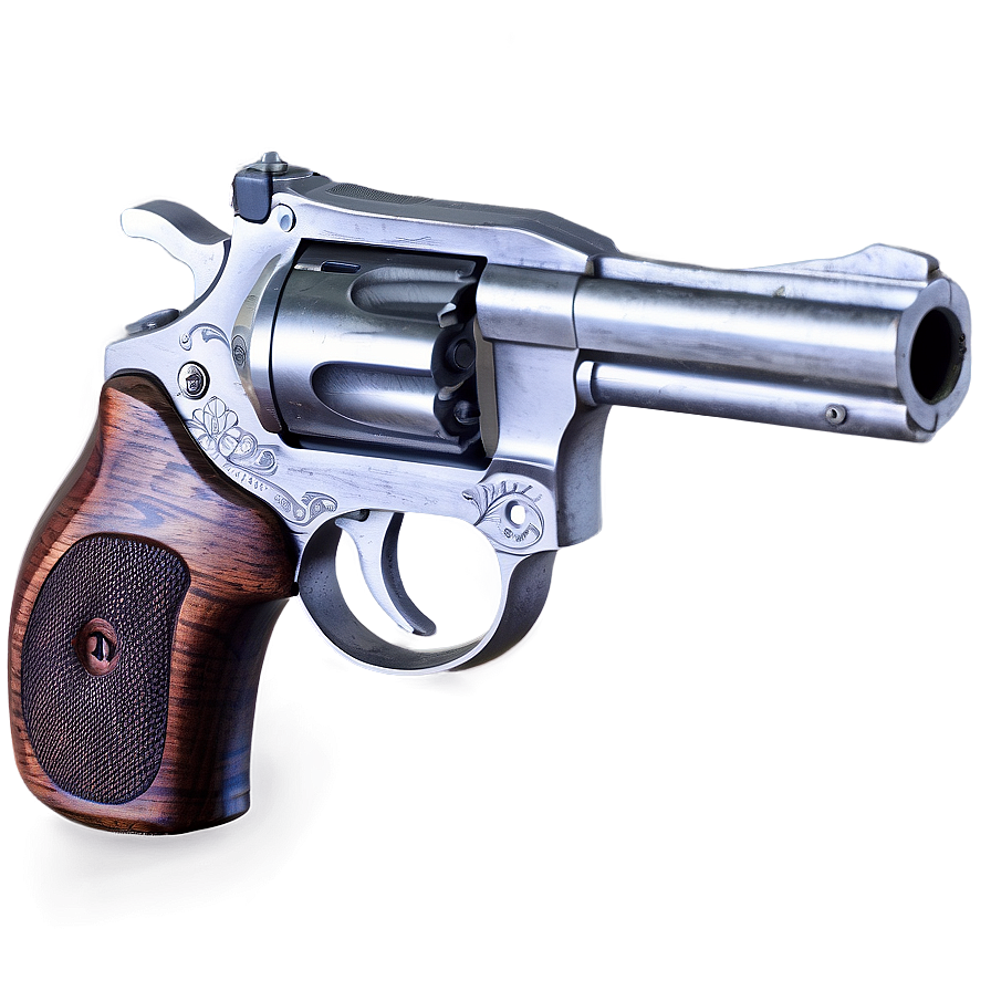 Revolver On Wooden Table Png 81 PNG Image